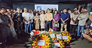 নেত্রকোণায় ভক্তের ভালোবাসায় যতীন সরকারকে শেষ বিদায়